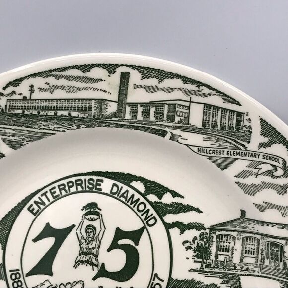 Kettlesprings Kilns Enterprise Alabama 75th Diamond Jubilee Commemorative Plate - Picture 9 of 14